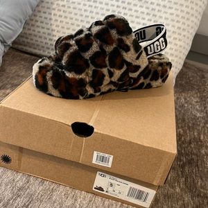 Cheetah Ugg Slides